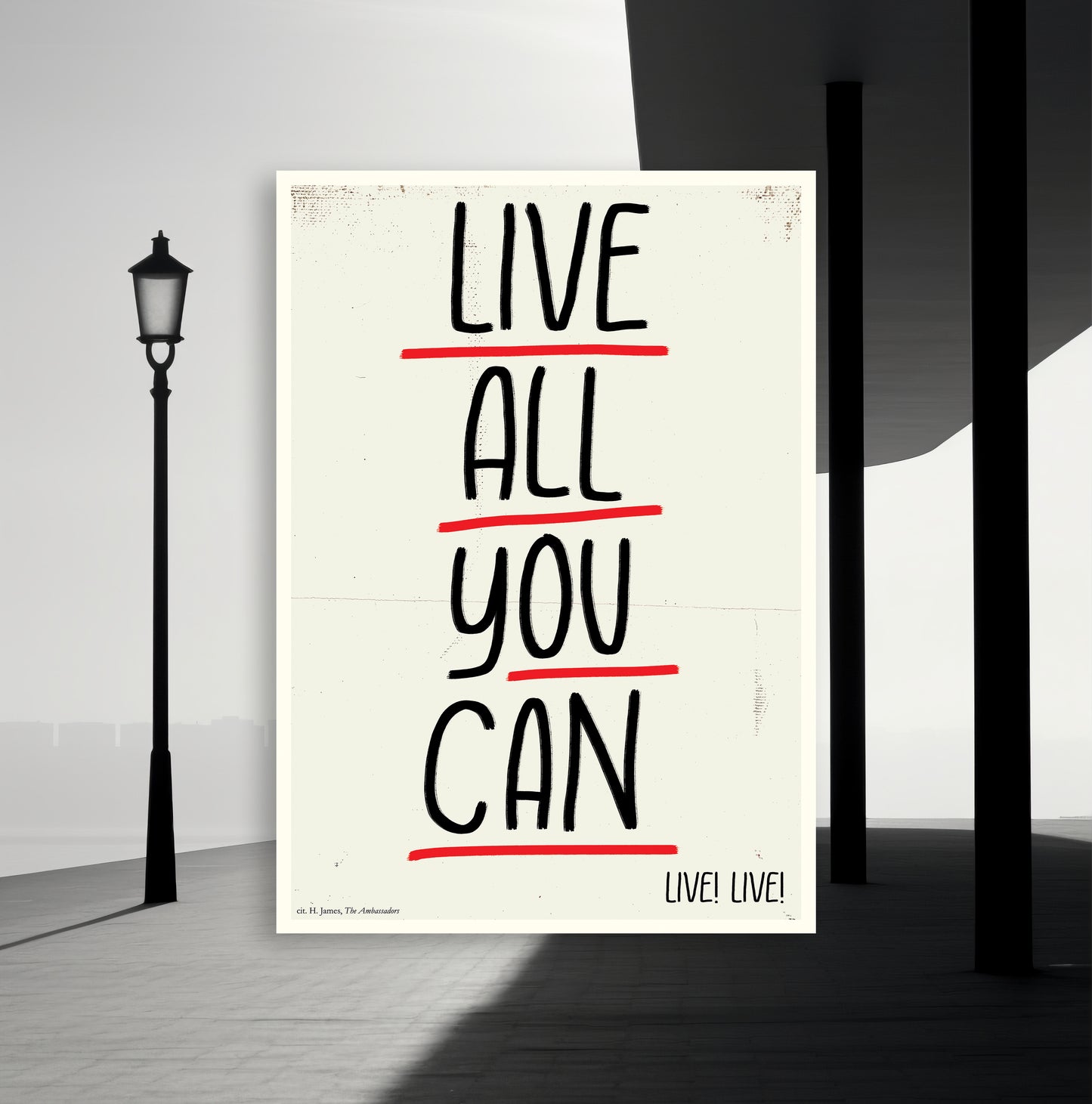 H. JAMES - "Live all you can"