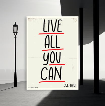 H. JAMES - "Live all you can"