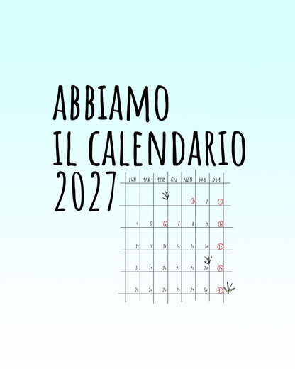 CALENDARIO 2027
