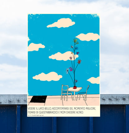 P. V. TONDELLI - "Vedere il lato bello, accontentarsi del momento migliore, fidarsi di quest'abbraccio e non chiedere altro"